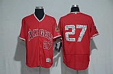 Los Angeles Angels of Anaheim #27 Mike Trout (No Name) Red 2017 Spring Training Flexbase Collection Stitched Jersey,baseball caps,new era cap wholesale,wholesale hats